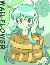 Size: 2893x3700 | Tagged: safe, artist:castagn, derpibooru import, wallflower blush, better together, equestria girls, forgotten friendship, clothes, female, solo, sweater