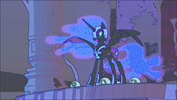 Size: 1920x1080 | Tagged: safe, edit, edited screencap, screencap, nightmare moon, friendship is magic, season 1, castle of the royal pony sisters, elements of harmony, solo