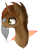 Size: 922x1220 | Tagged: safe, artist:astronomieart, derpibooru import, oc, oc only, oc:shadowheart, pony, unicorn, brown mane, bust, commission, cutie mark, ear fluff, golden eyes, male, portrait, simple background, solo, stallion, transparent background