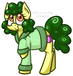 Size: 467x487 | Tagged: safe, artist:alittleofsomething, derpibooru import, oc, oc only, oc:peony, earth pony, pony, clothes, female, mare, raised hoof, simple background, solo, transparent background