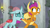 Size: 1280x720 | Tagged: safe, derpibooru import, screencap, ocellus, smolder, changedling, changeling, dragon, a matter of principals, running, scared