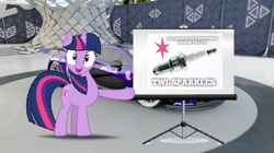 Size: 719x404 | Tagged: safe, artist:forzaveteranenigma, derpibooru import, twilight sparkle, car, forza horizon, mclaren, solo, spark plug