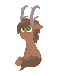 Size: 1500x2000 | Tagged: safe, artist:eyeburn, derpibooru import, oc, oc only, oc:ravishing rhapsody, deer pony, original species, antlers, cute, simple background, solo, transparent background