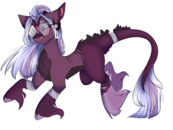 Size: 1024x768 | Tagged: safe, artist:akiiichaos, derpibooru import, oc, oc:domino, earth pony, pony, augmented tail, female, glasses, mare, solo, unshorn fetlocks