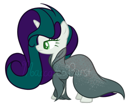 Size: 2806x2443 | Tagged: safe, artist:macaroonburst, derpibooru import, oc, oc:serpentine, pony, unicorn, cloak, clothes, female, mare, simple background, solo, transparent background