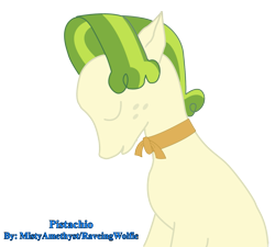 Size: 1333x1200 | Tagged: safe, artist:mistyamethyst, derpibooru import, pistachio, pony, best gift ever, background removed, digital art, male, solo, stallion, teenager, watermark