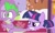 Size: 1174x715 | Tagged: safe, derpibooru import, screencap, spike, twilight sparkle, dragon, green isn't your color, bed, biting, mirrored, tail, tail bite, tail pull