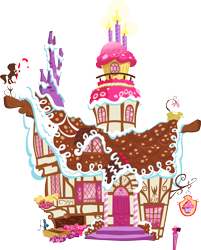 Size: 5298x6577 | Tagged: safe, artist:daafroman, derpibooru import, absurd resolution, building, no pony, ponyville, resource, simple background, sugarcube corner, transparent background, vector