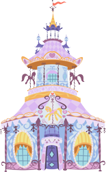 Size: 3443x5539 | Tagged: safe, artist:daafroman, derpibooru import, absurd resolution, building, carousel boutique, no pony, ponyville, resource, simple background, transparent background, vector