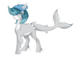 Size: 1024x779 | Tagged: safe, artist:kimyowolf, derpibooru import, oc, oc:bahari, original species, shark pony, simple background, solo, transparent background