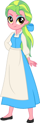 Size: 332x1000 | Tagged: safe, artist:cloudyglow, derpibooru import, lemon zest, equestria girls, beautiful, beauty and the beast, belle, clothes, cosplay, costume, crossover, disney, dress, eyelashes, simple background, smiling, solo, transparent background