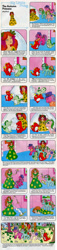 Size: 637x2783 | Tagged: safe, derpibooru import, steamer (g1), comic:my little pony (g1), g1, adventure, antagonist, autumn, autumn princess, cloud dreamer, comic, crying, dome, fiery, intruders, laughing, magic, melting, mirror mirror, official, official comic, plastic, poetic justice, prickles, prisoner, quest, reflection, rescue, seasons, sidekick, summer, summer witch, the autumn princess, trespass