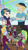 Size: 636x1138 | Tagged: safe, derpibooru import, screencap, drama letter, indigo zap, lemon zest, lemonade blues, melon mint, suri polomare, watermelody, better together, equestria girls, friendship games, rollercoaster of friendship, background human, clothes, club can't handle me, cropped, dancing, end credits, female, goggles, male, right there in front of me, roller coaster, skirt, spoiler, that face