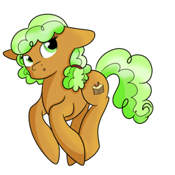 Size: 894x894 | Tagged: safe, artist:rainbowtashie, derpibooru import, apple brown betty, pony, apple family member, simple background, solo, transparent background