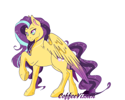 Size: 1024x819 | Tagged: safe, artist:coffeevixxen, derpibooru import, oc, oc only, oc:arwen, pegasus, pony, female, mare, simple background, solo, transparent background