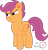 Size: 1920x2000 | Tagged: safe, artist:onil innarin, derpibooru import, scootaloo, pegasus, pony, the washouts (episode), :t, cute, cutealoo, female, filly, madorable, narrowed eyes, pouting, signature, simple background, solo, transparent background, vector