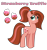 Size: 1022x1080 | Tagged: safe, artist:andy-hazards, derpibooru import, oc, oc only, oc:strawberry truffle, earth pony, pony, base used, female, mare, offspring, parent:cheese sandwich, parent:pinkie pie, parents:cheesepie, ponytail, simple background, solo, transparent background