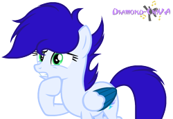 Size: 1414x980 | Tagged: safe, artist:diamond-chiva, derpibooru import, oc, oc:thunder speed, pegasus, pony, female, mare, simple background, solo, transparent background, two toned wings