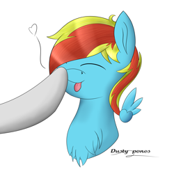 Size: 2480x2480 | Tagged: safe, artist:flamelight-dash, derpibooru import, oc, oc only, oc:flamelight dash, oc:melody moon, boop, chest fluff, cute, duo, female, male, offscreen character, simple background, tongue out, transparent background