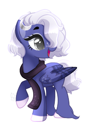 Size: 1219x1613 | Tagged: safe, artist:sugaryicecreammlp, derpibooru import, oc, oc:moonlight, pegasus, pony, clothes, female, mare, scarf, simple background, solo, transparent background