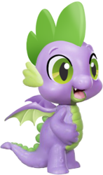 Size: 176x300 | Tagged: safe, artist:conphettey, derpibooru import, edit, spike, dragon, solo, toy, winged spike