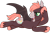 Size: 1280x886 | Tagged: safe, artist:cosmic-horse, artist:cosmichorse, derpibooru import, oc, oc only, oc:cosmic dream, bat pony, pony, 2019 community collab, derpibooru community collaboration, male, sharp teeth, simple background, smiling, solo, stallion, teeth, transparent background, vector