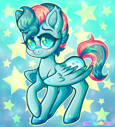 Size: 900x996 | Tagged: safe, artist:dolcisprinkles, derpibooru import, oc, oc only, oc:brighteyes, pony, heart eyes, solo, wingding eyes