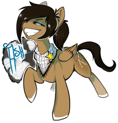 Size: 798x832 | Tagged: safe, artist:starloo, derpibooru import, oc, oc:ash, pegasus, pony, solo