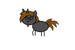 Size: 598x399 | Tagged: safe, artist:funnygamer95, derpibooru import, oc, oc:funnygamer95, pony, male, nutshell stick ponies, ponysona, stallion