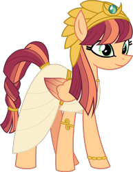 Size: 3500x4536 | Tagged: safe, artist:aeonkrow, derpibooru exclusive, derpibooru import, oc, oc only, oc:sabah, pegasus, pony, absurd resolution, clothes, egyptian, egyptian pony, female, headdress, jewelry, mare, priestess, reupload, simple background, solo, southern equestria, tall, transparent background