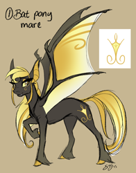 Size: 1280x1630 | Tagged: safe, artist:probablyfakeblonde, derpibooru import, oc, bat pony, pony, adoptable