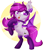 Size: 1664x1949 | Tagged: safe, artist:sickly-sour, derpibooru import, oc, oc only, oc:violet moonflower, bat pony, pony, bat pony oc, choker, clothes, fangs, flower, jewelry, necklace, pink eyes, pink hair, pink mane, rearing, simple background, smiling, socks, solo, transparent background