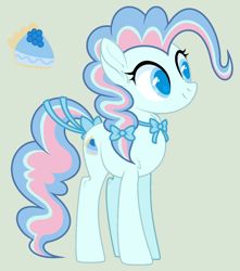 Size: 1130x1278 | Tagged: safe, artist:frostylithi, derpibooru import, oc, oc:blue raspberry pie, earth pony, pony, female, mare, offspring, parent:party favor, parent:pinkie pie, parents:partypie, simple background, solo