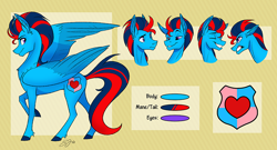 Size: 1000x539 | Tagged: safe, artist:probablyfakeblonde, derpibooru import, oc, oc:andrew swiftwing, pony, reference sheet