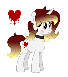 Size: 659x745 | Tagged: safe, artist:darbypop1, derpibooru import, oc, oc:destiny blood, pony, unicorn, female, mare, simple background, solo, transparent background