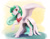 Size: 990x765 | Tagged: safe, artist:silfoe, derpibooru import, oc, oc only, oc:embrace guard, alicorn, pony, alicorn oc, commission, female, gardevoir, looking at you, mare, not celestia, pokémon, pokémon ruby and sapphire, solo