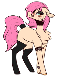 Size: 1181x1465 | Tagged: safe, artist:sweetmelon556, derpibooru import, oc, earth pony, pony, clothes, female, mare, simple background, socks, solo, transparent background