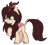 Size: 764x687 | Tagged: safe, artist:ipandacakes, derpibooru import, oc, oc only, oc:cinnamon fawn, kirin, cloven hooves, female, kirin oc, simple background, solo, transparent background