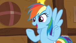 Size: 1920x1080 | Tagged: safe, derpibooru import, screencap, rainbow dash, pegasus, pony, yakity-sax, solo