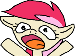 Size: 1000x738 | Tagged: safe, artist:paintanon, derpibooru import, roseluck, adorarose, cute, female, mare, ms paint, screaming, solo