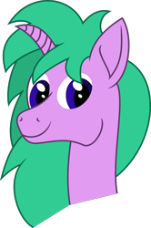 Size: 8486x12798 | Tagged: safe, artist:equinox3141, derpibooru import, oc, oc only, oc:lavender bliss, pony, unicorn, absurd resolution, bust, curved horn, female, mare, portrait, simple background, solo, transparent background, vector