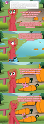 Size: 1148x3208 | Tagged: safe, artist:ladyanidraws, derpibooru import, oc, oc:pun, earth pony, pony, rabbit, ask, ask pun, boots, carrot, comic, female, food, mare, shoes