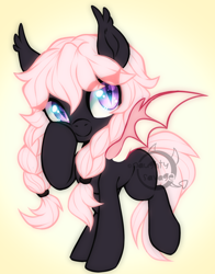 Size: 700x894 | Tagged: safe, artist:cabbage-arts, derpibooru import, oc, bat pony, solo