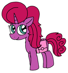 Size: 932x991 | Tagged: safe, artist:徐詩珮, derpibooru import, oc, oc:betty pop, my little pony: the movie, cute, female, filly, magical lesbian spawn, next generation, offspring, parent:glitter drops, parent:tempest shadow, parents:glittershadow, saddle bag, simple background, transparent background