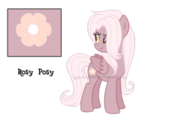 Size: 1450x1001 | Tagged: safe, artist:ipandacakes, derpibooru import, oc, oc:rosy posy, pegasus, pony, female, mare, offspring, parent:gentle breeze, parent:posey shy, parents:shys, simple background, solo, transparent background