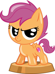 Size: 2454x3341 | Tagged: safe, artist:phucknuckl, derpibooru import, part of a set, scootaloo, pegasus, pony, my little pocket ponies, cutie mark, female, filly, inkscape, ios game, looking at you, mare, pocket ponies, simple background, the cmc's cutie marks, transparent background, vector