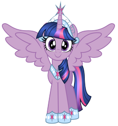 Size: 3086x3301 | Tagged: safe, artist:aleximusprime, derpibooru import, twilight sparkle, twilight sparkle (alicorn), alicorn, pony, flurry heart's story, alicorn princess, anklet, big crown thingy, bio in description, crown, front view, future, hoof shoes, older, older twilight, peytral, princess of friendship, regalia, simple background, transparent background