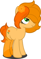 Size: 1280x1868 | Tagged: safe, artist:fletcherthehuntress, derpibooru import, oc, oc:marigold temptation, earth pony, pony, female, mare, simple background, solo, transparent background