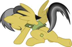 Size: 1024x673 | Tagged: safe, artist:davidfg4, derpibooru import, daring do, pegasus, pony, daring don't, female, landing, mare, simple background, solo, stance, transparent background, vector