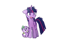 Size: 1280x720 | Tagged: safe, artist:shgurr, derpibooru import, spike, twilight sparkle, twilight sparkle (alicorn), alicorn, dragon, pony